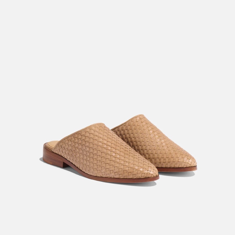 Nisolo Alma woven mule in honey
